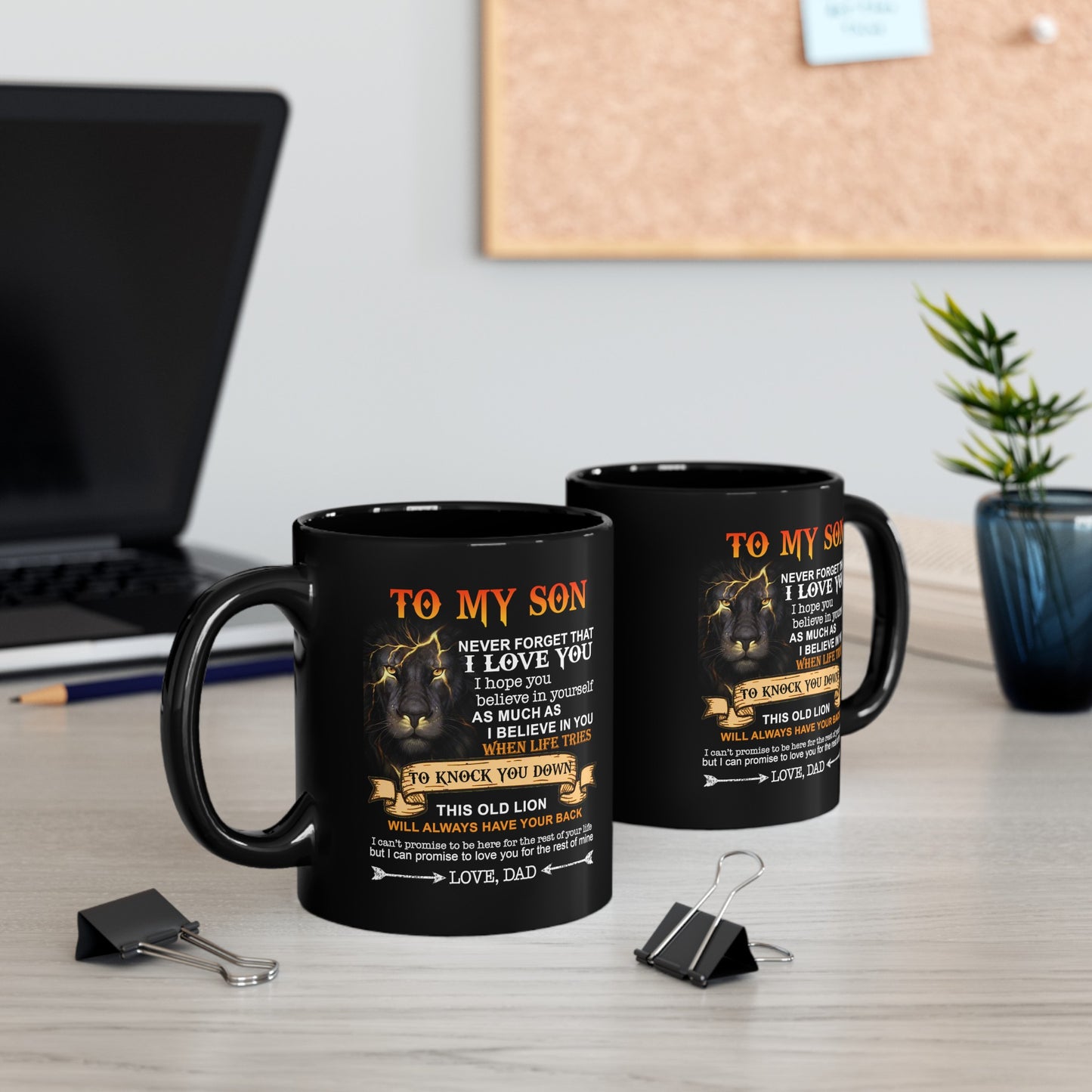 To My Son | Black Mug (11oz, 15oz)